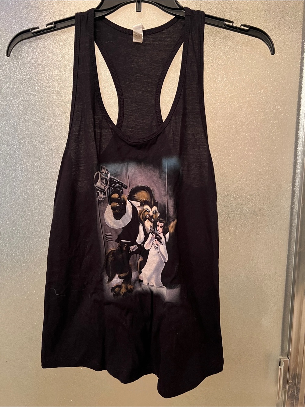 Star Wars Meets Disney Beauty & the Beast Graphic Racerback Tank Top